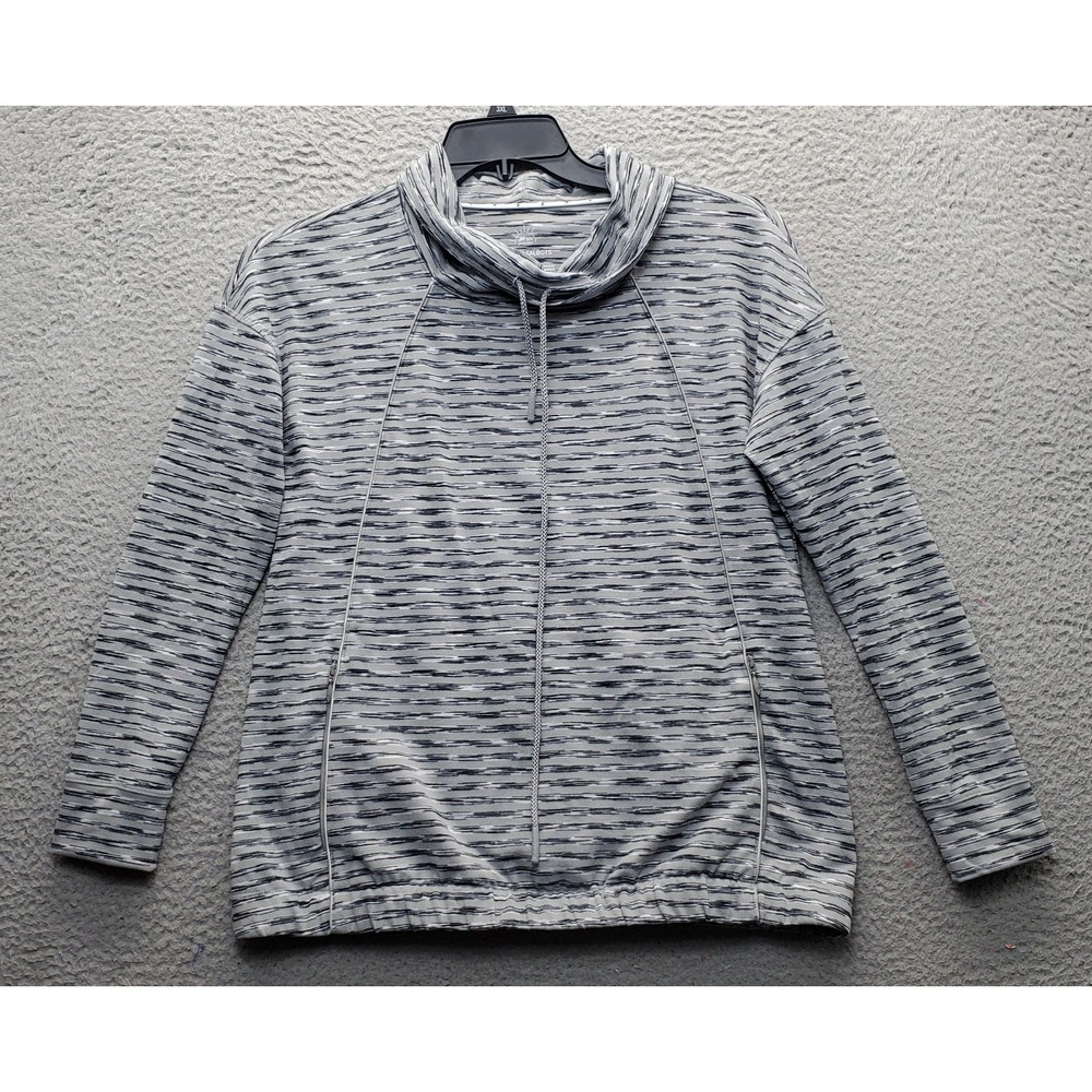 T by Talbots Sweatshirt Womens PS Multi Space Dye UPF 50+ Protection Cowl‎ Neck